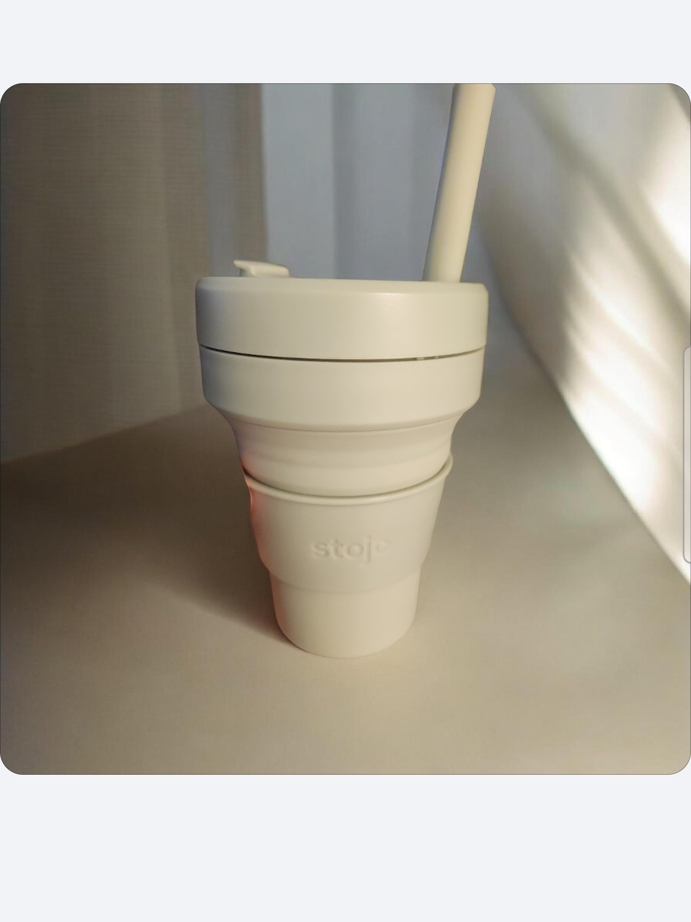 Stojo Collapsible Reusable Cup in Army Green■ New But No BOX